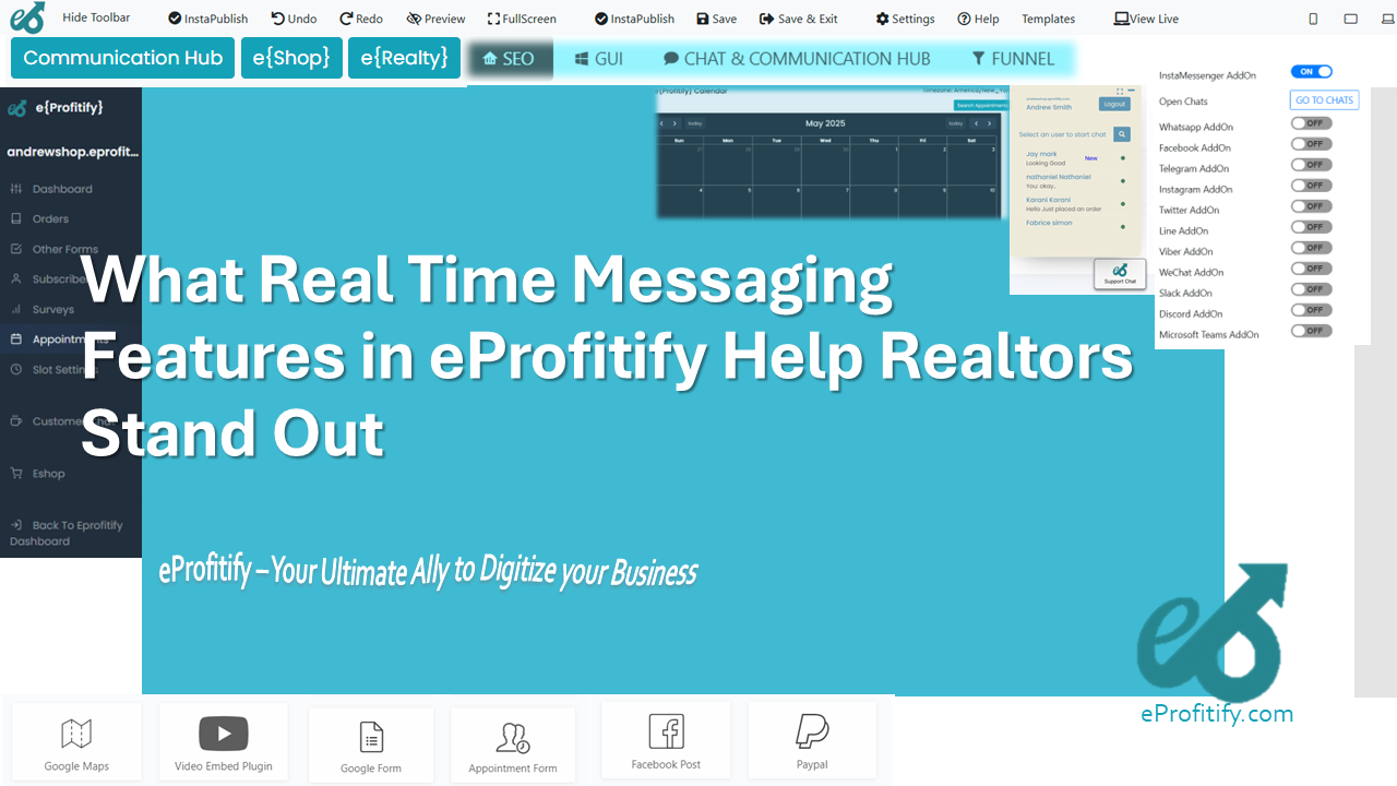 What Real Time Messaging Features in eProfitify Help Realtors Stand Out